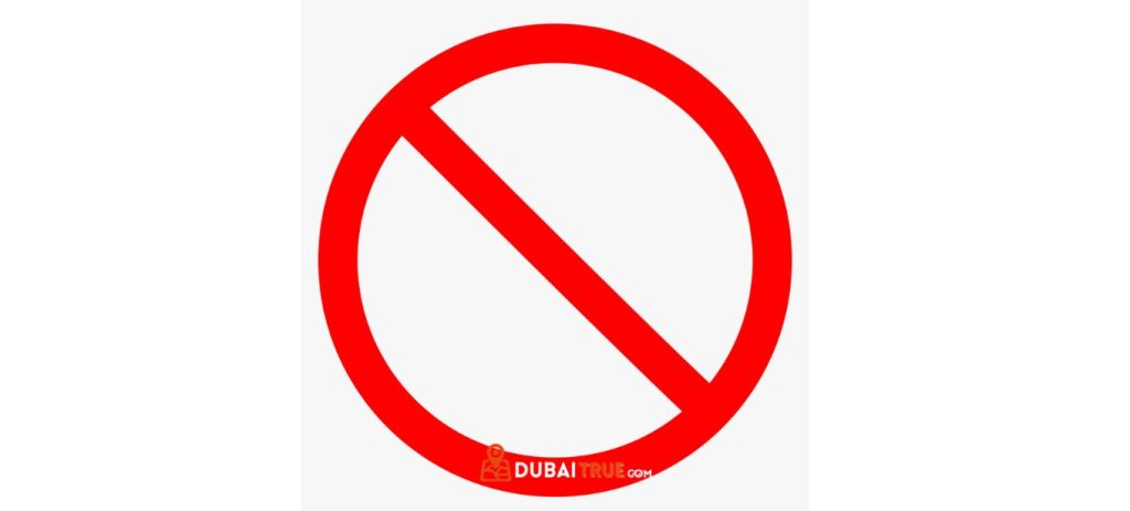 things that not to do when visiting dubai