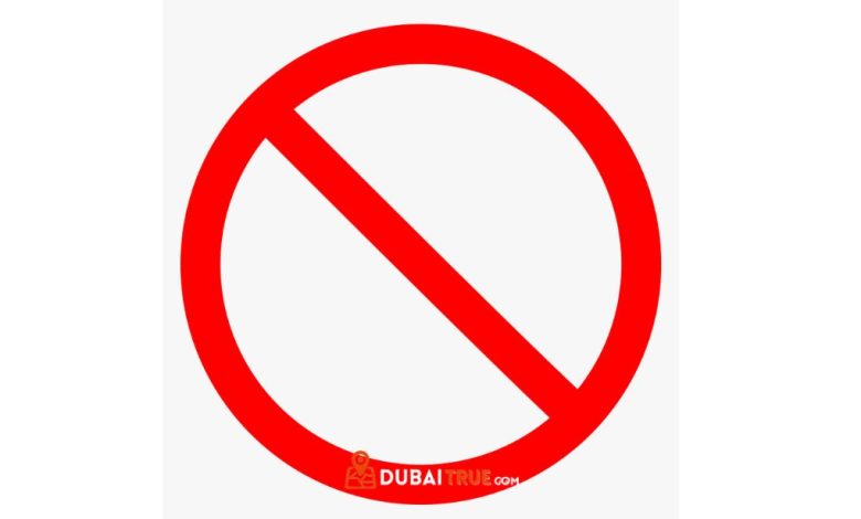 things that not to do when visiting dubai